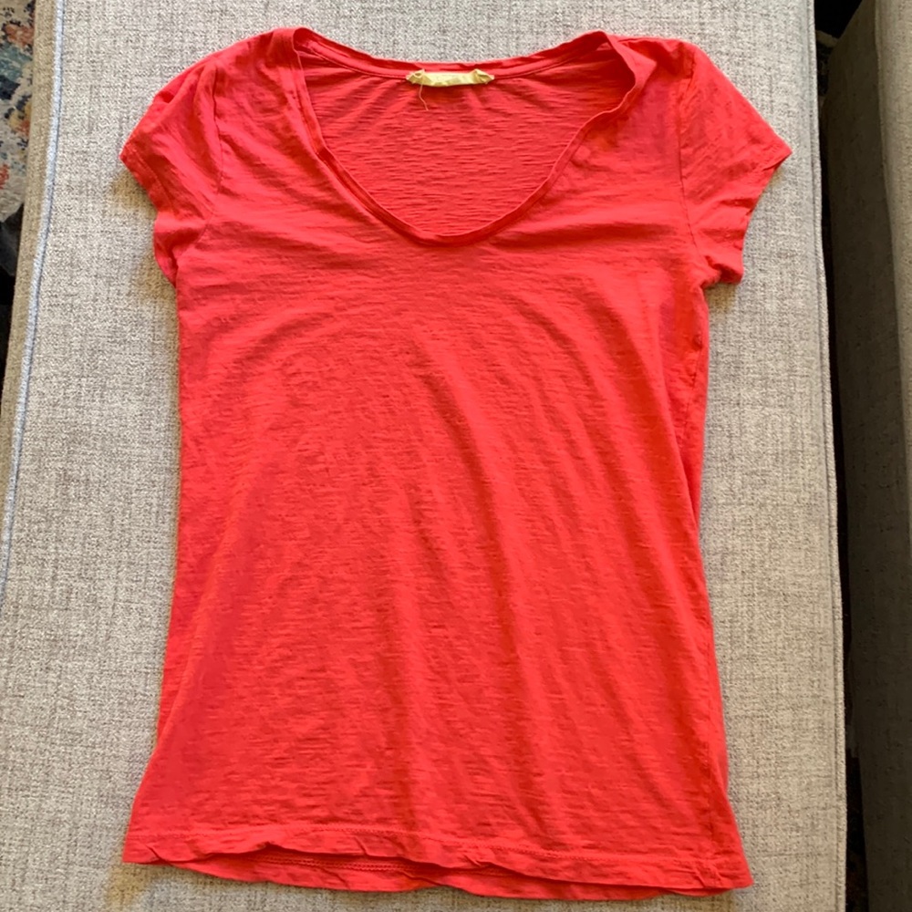 Ann Taylor LOFT sun washed tee // XS // hot pink